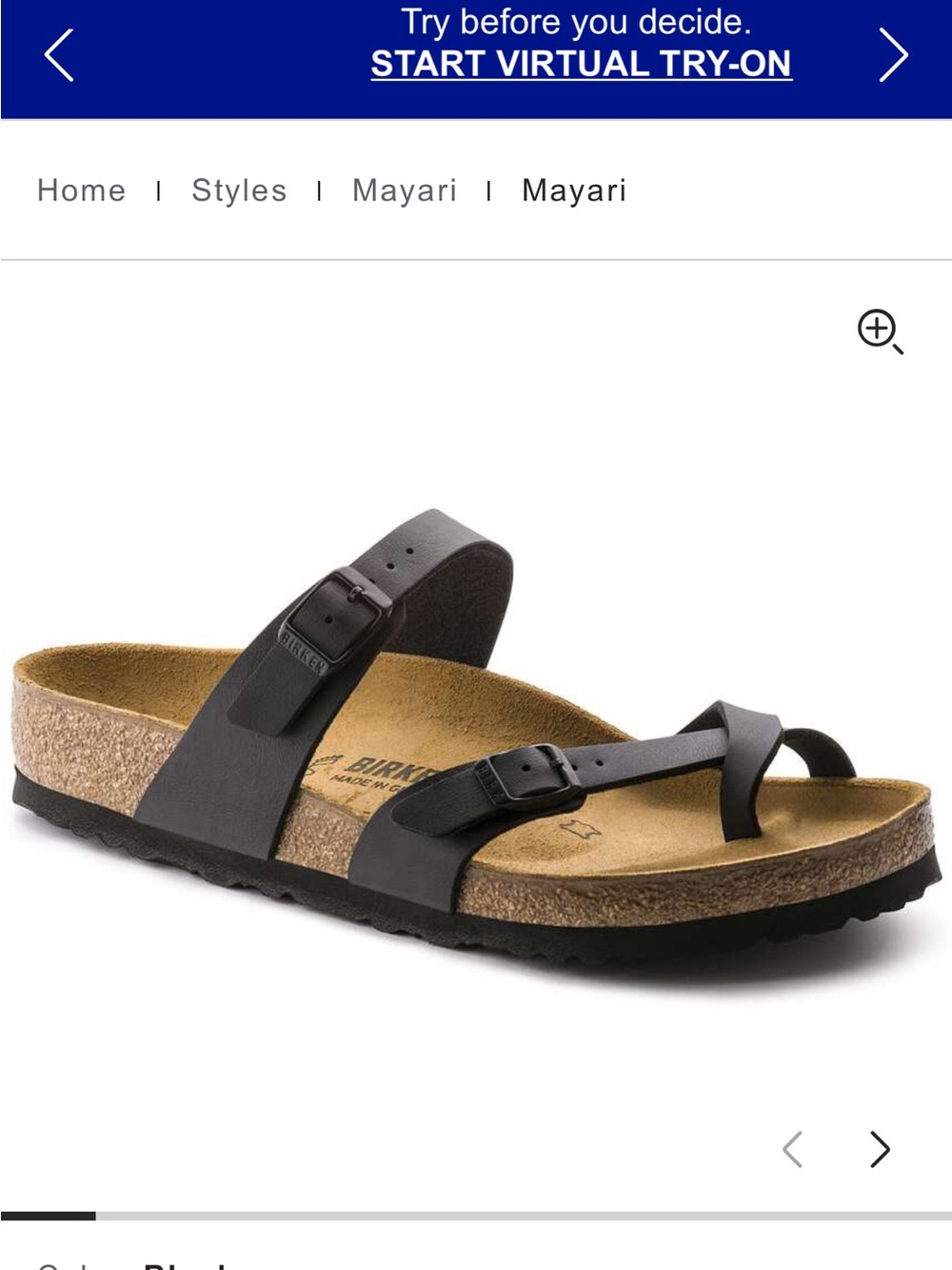 Birkenstock Mayari Women's Black Sandals